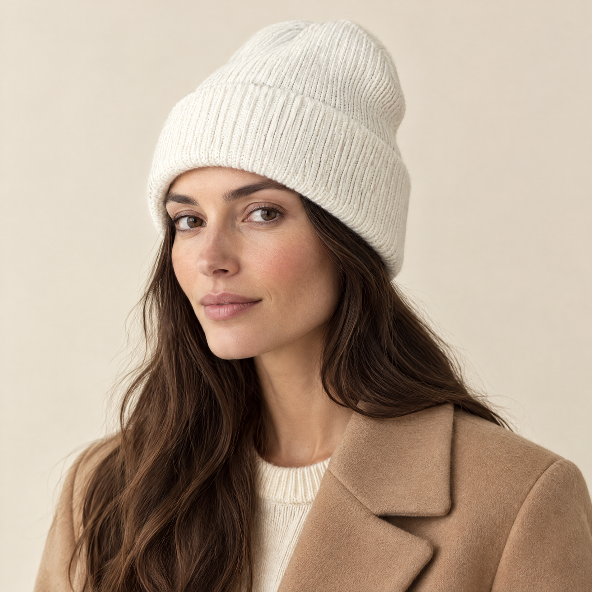 Pia Rib-Knit Beanie
