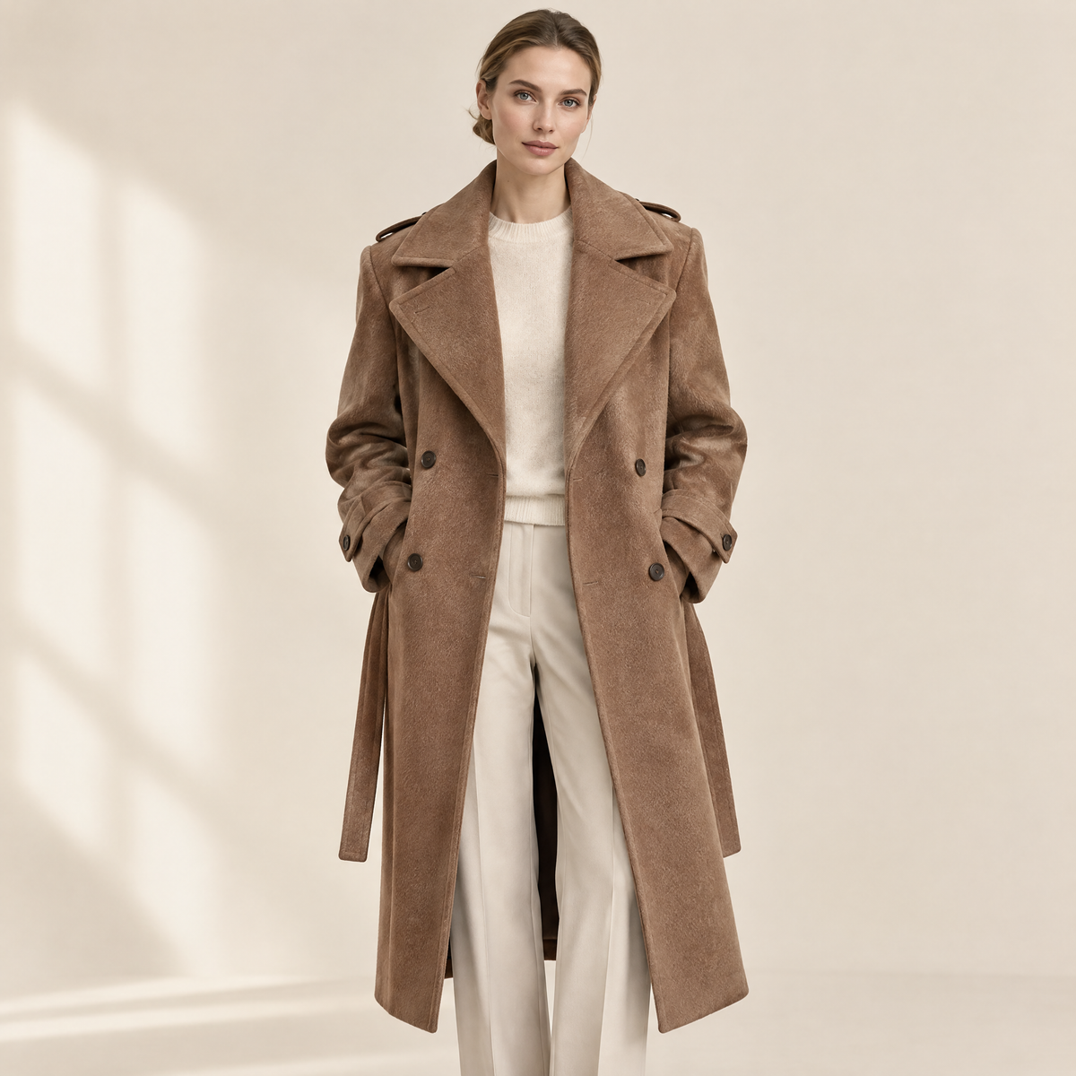Elin Double-Breasted Coat